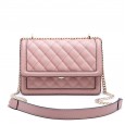 Cowhide women's bag new leather women's bag messenger bag spring and summer linge embroidery thread chain bag diagonal shoulder bag
