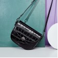 Niche design leather handbags new crocodile pattern leather small square bag fashion shoulder messenger bag