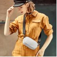 Wide shoulder strap explosive female bag Korean casual small bag first layer leather shoulder diagonal bag new lychee small square bag