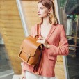 New shoulder bag female bag leather large capacity wild Korean leisure travel bag ladies dual-use backpack