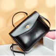 Leather handbags spring and summer new temperament ladies handbag Korean fashion briefcase simple shoulder messenger bag