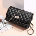 Spring and summer small bags new fashion leather shoulder bag diamond chain diagonal small square bag female bag