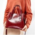 Bags women's new bucket bag fashion shoulder portable large capacity ladies leather handbags