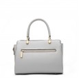 Women's bag spring and summer new fashion Korean cowhide simple platinum bag contrast color leather female bag handbag lady bag