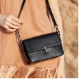 Spring and summer new spring cowhide shoulder messenger female bag fashion small square bag ladies bag