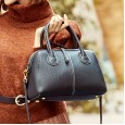 Boston leather handbag pillow bag handbag spring and summer first layer cowhide lychee shoulder crossbody bag