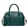 Boston leather handbag pillow bag handbag spring and summer first layer cowhide lychee shoulder crossbody bag
