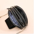 Genuine leather small fragrant female bag new fashion wild messenger small bag ladies single shoulder female bag diamond chain bag female