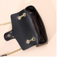 Summer new niche light luxury female bag shoulder messenger bag female bee chain bag small black bag
