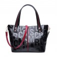 Leather handbags new fashion portable tote bag ladies bag letter wild first layer leather crossbody bag