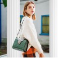 Leather handbags Kelly bag female crocodile pattern new shoulder bag fashion portable crossbody bag cowhide ladies bag