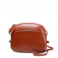 Spring and summer shoulder bag female bag oil wax leather small bag cowhide bag ladies messenger bag female bag