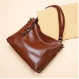 Genuine leather female bag spring and summer new fashion female bag first layer cowhide bag ladies handbag shoulder messenger bag backpack