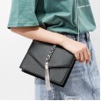 The new bag tassel small square bag diagonal cowhide shoulder fashion wild female leather handbag