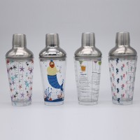 450ML home glass shaker shaker bar special tools can be baked logo