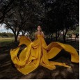 Maternity dress lace with spinning pregnant women fluttering tail fluttering sleeves long dress photography dress 1950