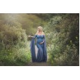 Women's lace stitching pregnant women's ultra-long-sleeved one-piece dress photography Feifei sleeve dress 1839