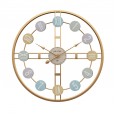 Mute simple clock modern craft iron clock living room decoration creative wall clock