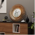 New creative clock modern stylish living room bedroom metal mute wall clock cafe personality wall clock