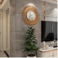 New creative clock modern stylish living room bedroom metal mute wall clock cafe personality wall clock