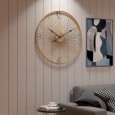European style best selling creative wall clock living room mute clock round iron clock