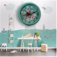 Hot products wrought iron personality retro wall clock rural home living room silent clock