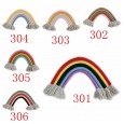 Large Nordic rainbow hand-woven ornaments decorative pendant kindergarten children's room window wall mounting