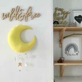 Explosion moon cloud ornaments children's room decoration baby bedside toys photography props