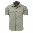Men's short-sleeved shirt military style military uniform outdoor shirt pure cotton 55889