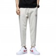 Spring and autumn new four seasons slim jeans fashion Korean version of the wild elastic feet pants blue trend men