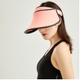 Uqqk anti-ultraviolet empty top hat outdoor shade sunscreen hat lady cover face sun hat Korean beach travel