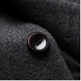 Jian Yi autumn and winter lapel men's woolen Korean slim trench coat mid-length men's woolen coat
