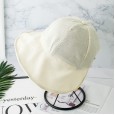 Round face suitable hat female Korean version fisherman hat Japanese cotton linen sunscreen hat cover face ponytail hat