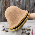 Fisherman hat ring cotton yarn knitted thin bucket hat sun hat Korean wild Japanese sunscreen hat