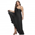 Best selling fat woman plus size lotus leaf beach skirt outdoor sunscreen blouse multifunctional long skirt 6082