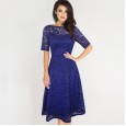 Summer style women's word collar pencil skirt dress
