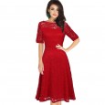 Summer style women's word collar pencil skirt dress