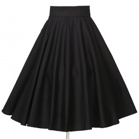 Hot selling big size big swing skirt long black skirt