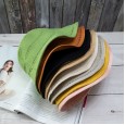 Hat female breathable knitted straw cover fisherman hat Korean tide wild sun hat Japanese hollow solid color basin hat