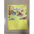Hot summer new round neck mid sleeve digital printing waist large size fat MM women's dress