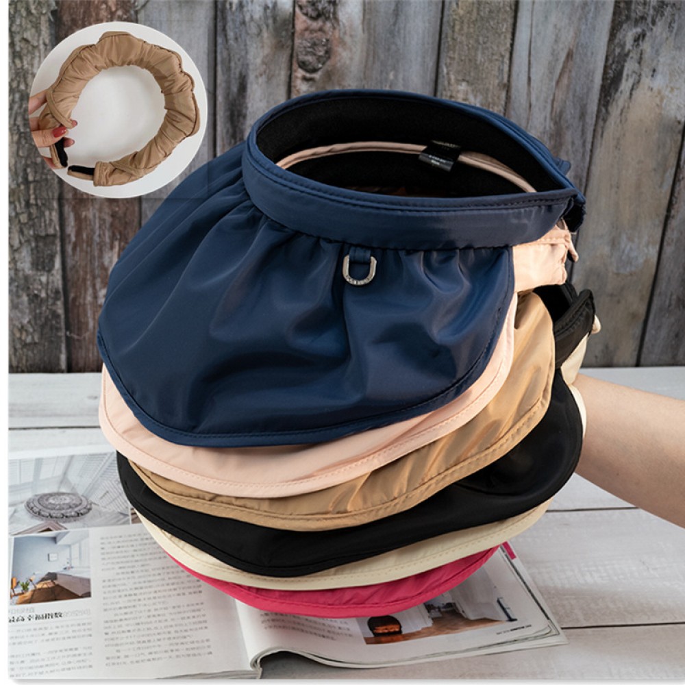 Hat female wild sunscreen cover face sun hat tide shell hat anti-UV shade empty top hat summer