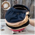 Hat female wild sunscreen cover face sun hat tide shell hat anti-UV shade empty top hat summer