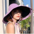 New summer sun hat sunscreen UV big sun hat soft sister double-sided wearing fisherman hat