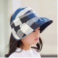2-8 years old boys and girls summer cotton double-sided empty top hat little baby sun hat children sun hat beach hat