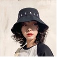 New literary small fresh embroidered fashion basin hat summer travel sunscreen breathable fisherman hat lady