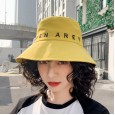 New literary small fresh embroidered fashion basin hat summer travel sunscreen breathable fisherman hat lady