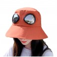 Hat female spring summer glasses fisherman hat casual cover washbasin hat UV protection sunscreen sun hat tide