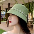 New hat ladies summer fisherman hat casual wild sun hat sunscreen short brim sun hat