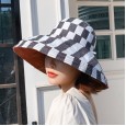 New summer double-sided color matching Dayan fisherman hat literary folding sunscreen sun hat female