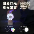 The new exquisite rabbit mini handheld fan hot sale Dharma bear night light usb rechargeable fan